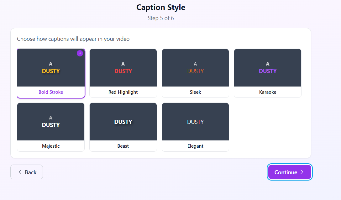 Step 5: AI Smart Generation