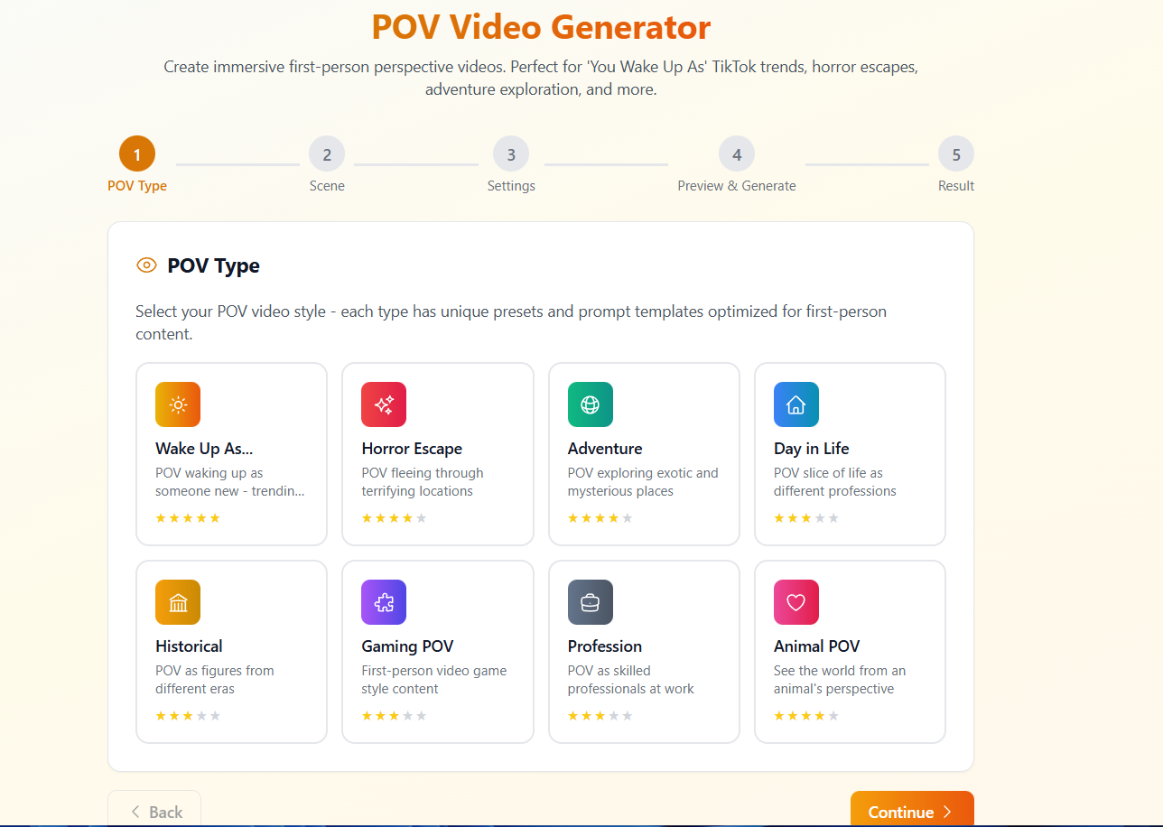 Step 1: Choose Your POV Type